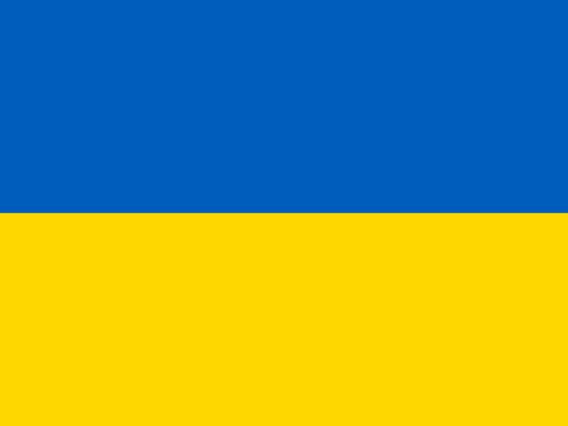 ukraine flagge quer